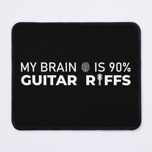 Item preview, My brain is 90% guitar riffs | unique design fo guitarists designed and sold by Lees Tees.