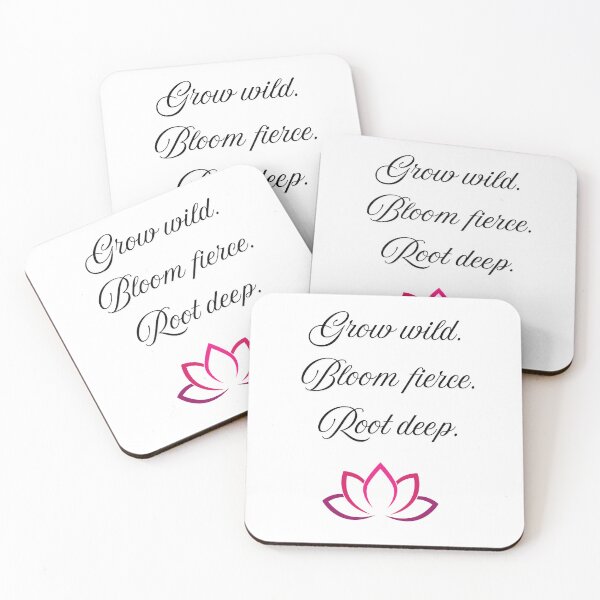 Item preview, Grow wild. Bloom fierce. Root deep. designed and sold by whatthefoxsays.
