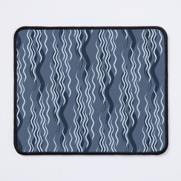 Item preview, Wavy Indigo Drift – Modern Blue Abstract Flow Pattern designed and sold by Stacey Spivak.