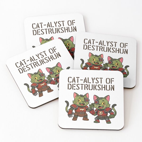 Item preview, We'z da Cat-alyst of Destrukshun! Cathammer Orcs designed and sold by yisela.