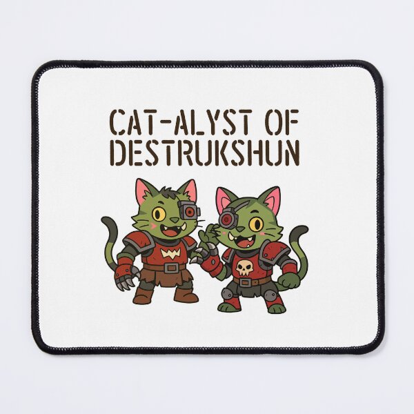 Item preview, We'z da Cat-alyst of Destrukshun! Cathammer Orcs designed and sold by yisela.