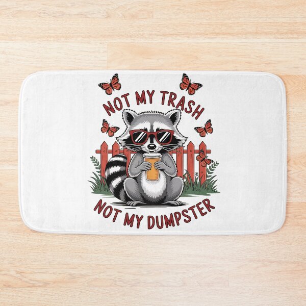 Item preview, Not My Trash Not My Dumpster, Funny Raccoon Iced Coffee, ABA Therapist, Speech Therapy, BCBA, Mental Health Humor , RBT, AAC designed and sold by behindthefacts.
