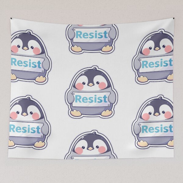 Item preview, Penguins resist! designed and sold by MendaciousMina.