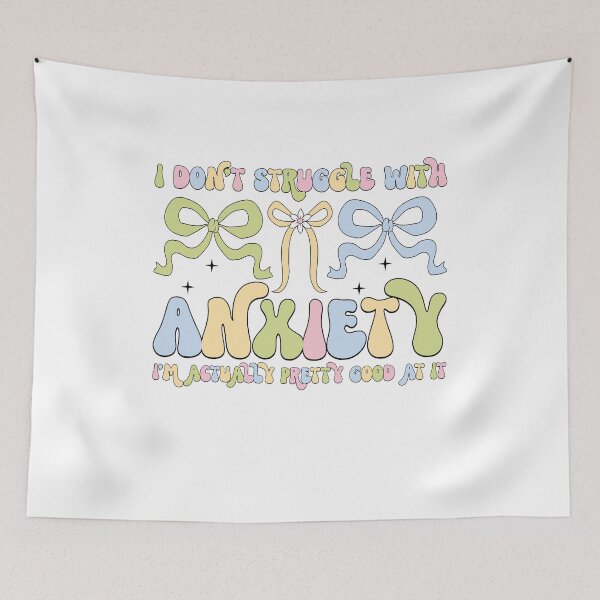 Item preview, I Don't Struggle With Anxiety, Self Love, ABA Therapist, Speech Therapy, BCBA, Coquette Mental Health, RBT, AAC designed and sold by behindthefacts.