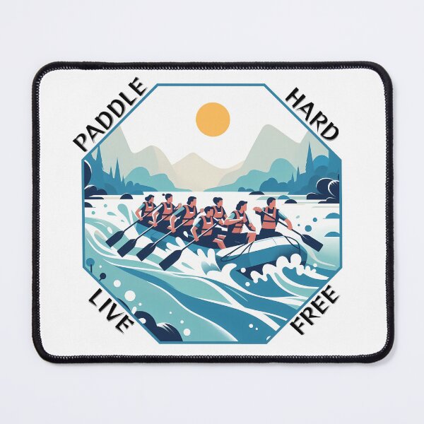 Item preview, Whitewater Rafting Team Adventure – Paddle Hard, Live Free designed and sold by Fikuall.