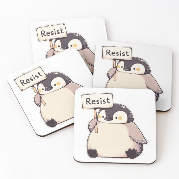 Item preview, Penguins resist! designed and sold by MendaciousMina.