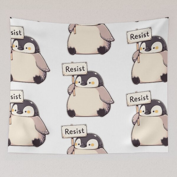 Item preview, Penguins resist! designed and sold by MendaciousMina.