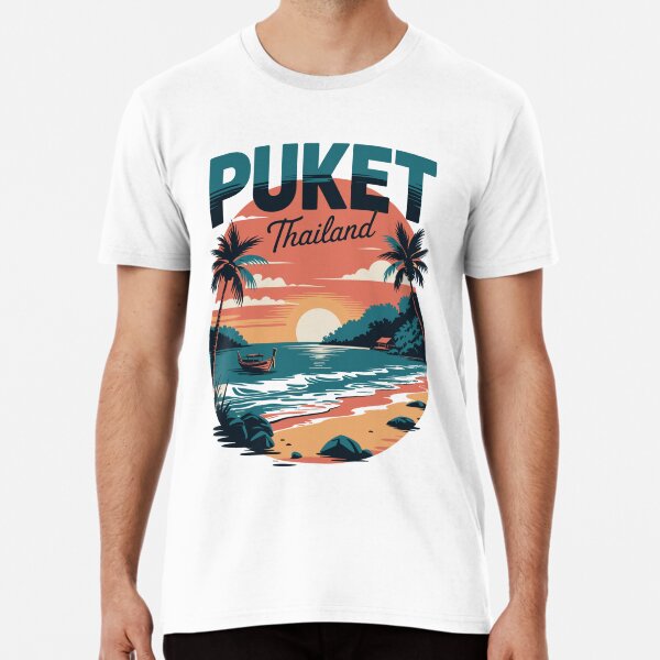 Item preview, Phuket Beach Thailand T-Shirt – Tropical Island Escape Design designed and sold by paulo silveira.