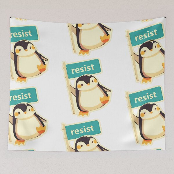 Item preview, Penguins resist! designed and sold by MendaciousMina.