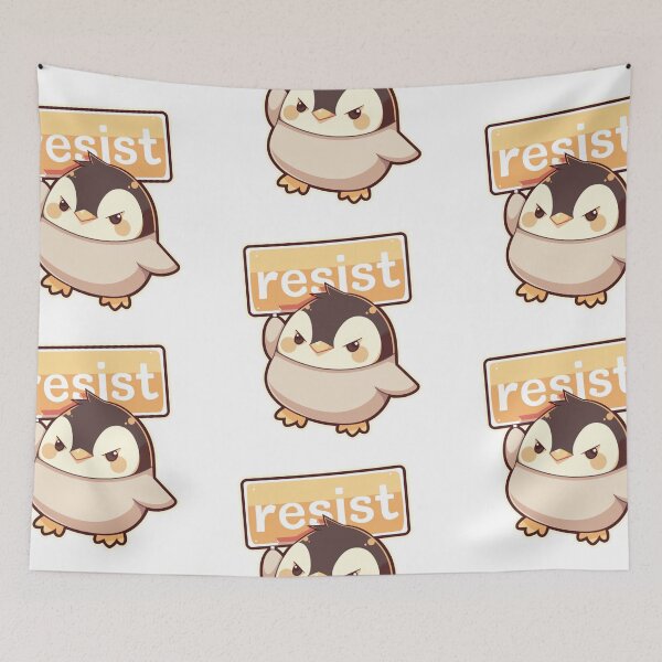 Item preview, Penguins resist! designed and sold by MendaciousMina.