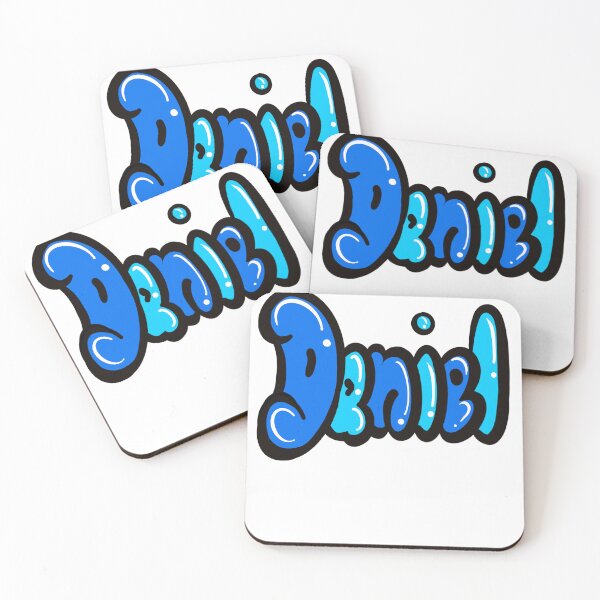 Item preview, Daniel name in blue graffiti calligraphy Top 10 best personalised gifts for boys and men David designed and sold by Artonmytee.