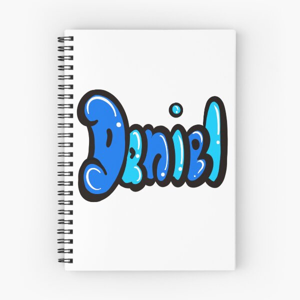 Item preview, Daniel name in blue graffiti calligraphy Top 10 best personalised gifts for boys and men David designed and sold by Artonmytee.