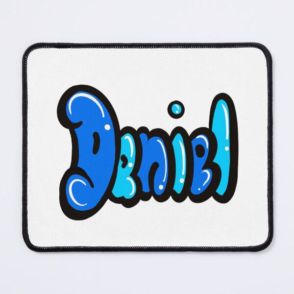 Item preview, Daniel name in blue graffiti calligraphy Top 10 best personalised gifts for boys and men David designed and sold by Artonmytee.