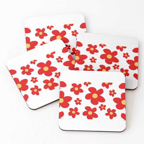 Item preview, Red flowers design, aesthetic designed and sold by kattcherry.