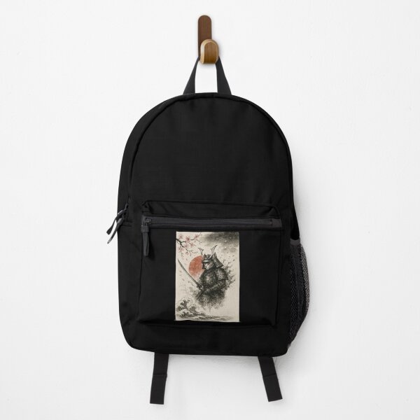 Item preview, Samurai Cat Sumie Japanese Vintage designed and sold by TomFrontierArt.