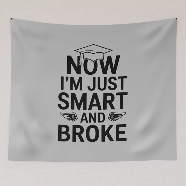 Item preview, Now I’m Just Smart And Broke: Is This Adulting? designed and sold by elynne9.