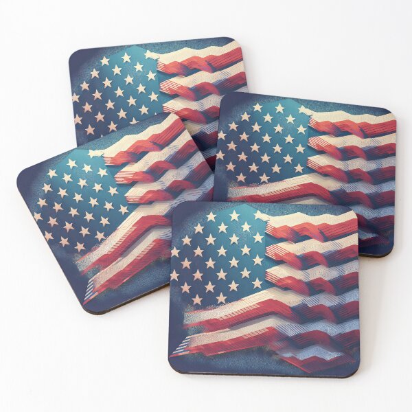Item preview, USA flag art designed and sold by Andre Faubert.