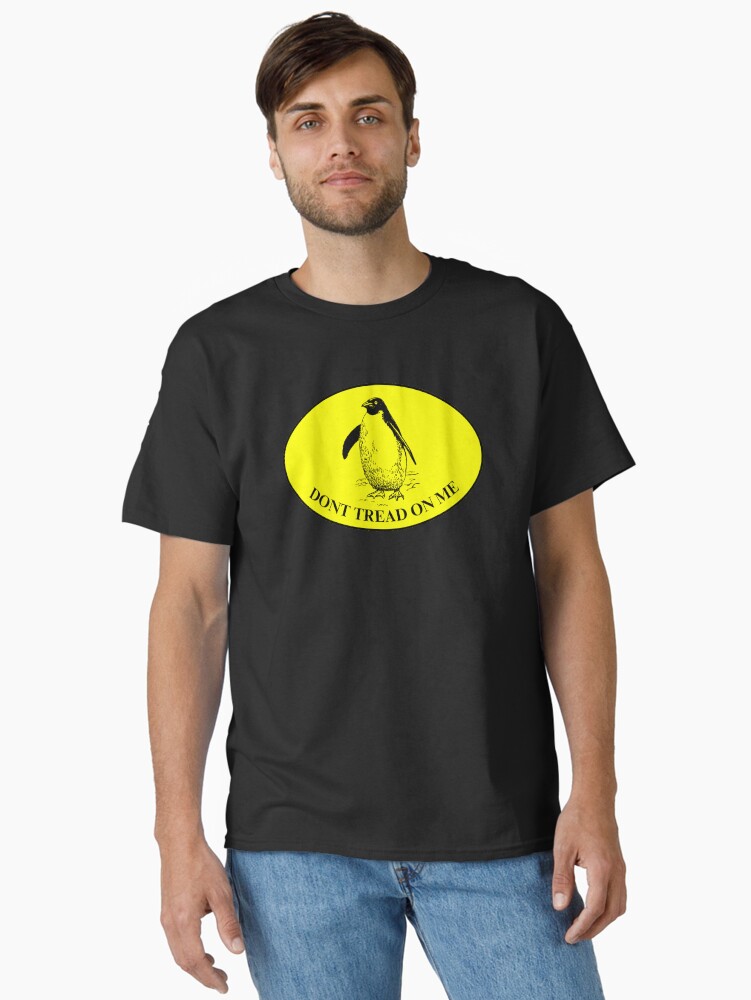 Thumbnail 1 of 7, Classic T-Shirt, DONT TREAD ON ME - OVAL BOTTOM WORDS designed and sold by AltEducation.