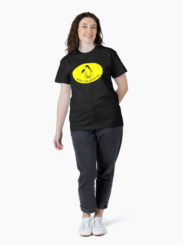 Thumbnail 4 of 7, Classic T-Shirt, DONT TREAD ON ME - OVAL BOTTOM WORDS designed and sold by AltEducation.