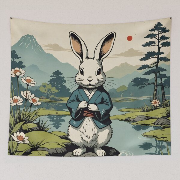 Item preview, Cute Anthropomorphic Rabbit, Ai Generated Art  designed and sold by ACC .