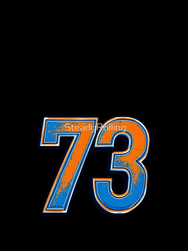Thumbnail 4 of 4, iPhone Case, Retro Racing 73 Number designed and sold by SteadyRolling.