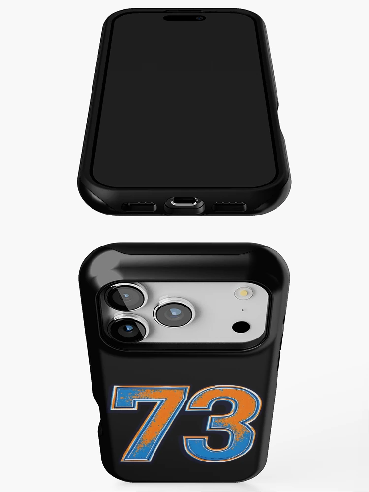 Thumbnail 3 of 4, iPhone Case, Retro Racing 73 Number designed and sold by SteadyRolling.