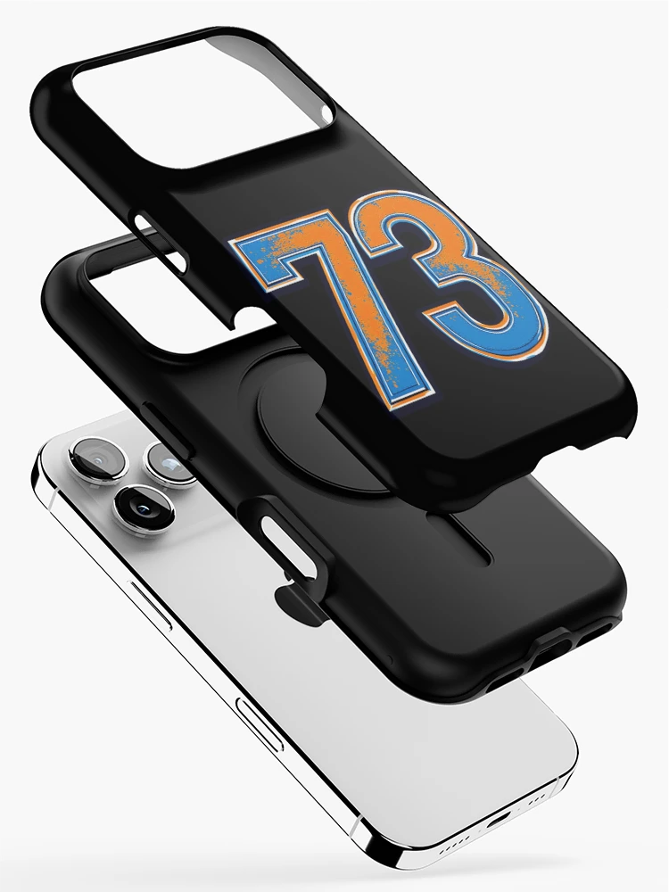 Thumbnail 2 of 4, iPhone Case, Retro Racing 73 Number designed and sold by SteadyRolling.