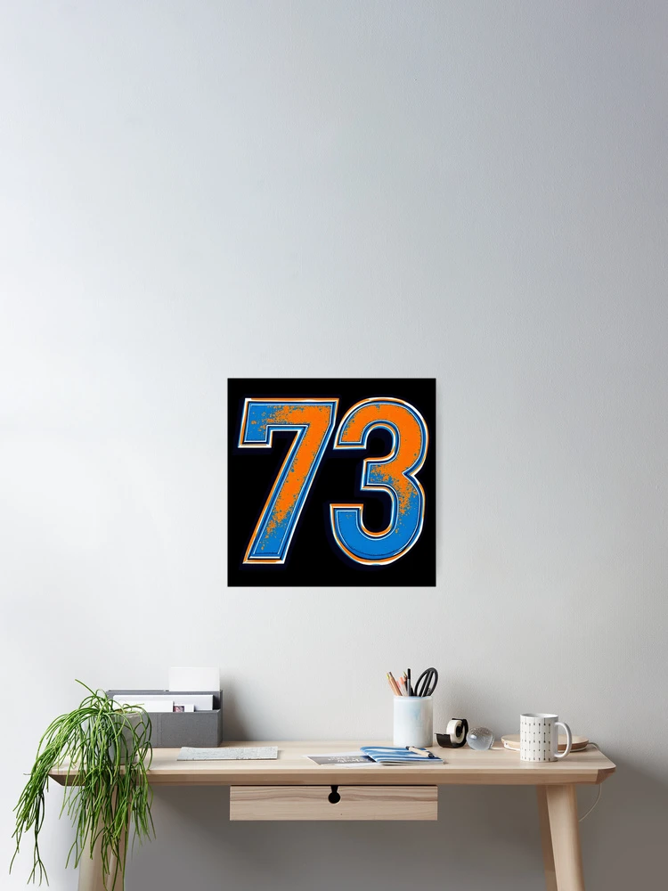 Thumbnail 2 of 3, Poster, Retro Racing 73 Number designed and sold by SteadyRolling.