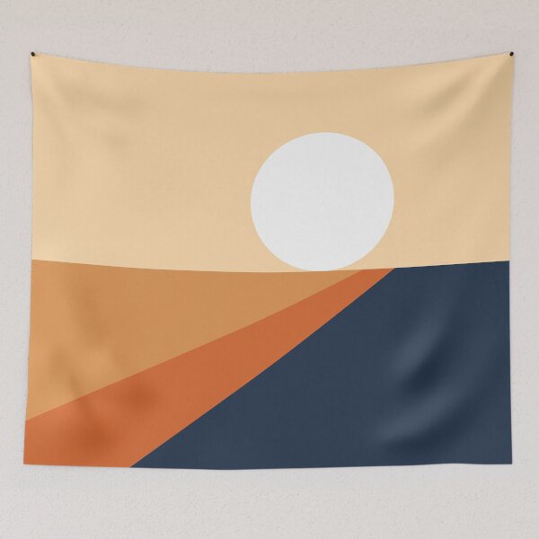 Item preview, Geometric Shapes Sunrise Sunset Abstract 5 in Classy Vibes designed and sold by nineFlorals.