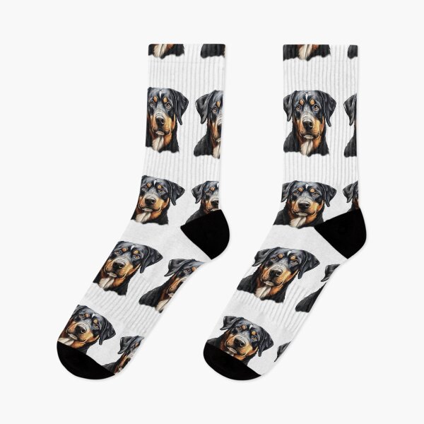 Item preview, Powerful Joy: Happy Rottweiler Portrait designed and sold by MYK-Printing.