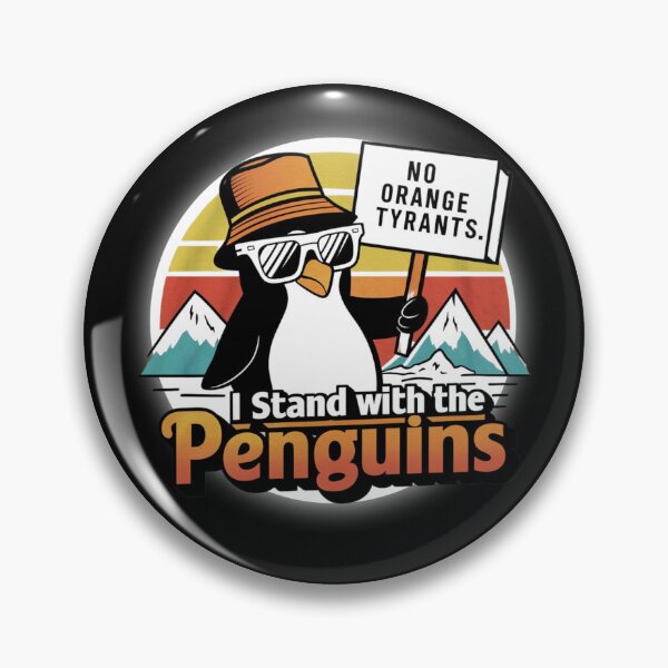 Item preview, I Stand With The Penguins Funny Design designed and sold by Maggie Mustard.