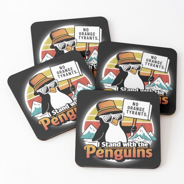 Item preview, I Stand With The Penguins Funny Design designed and sold by Maggie Mustard.