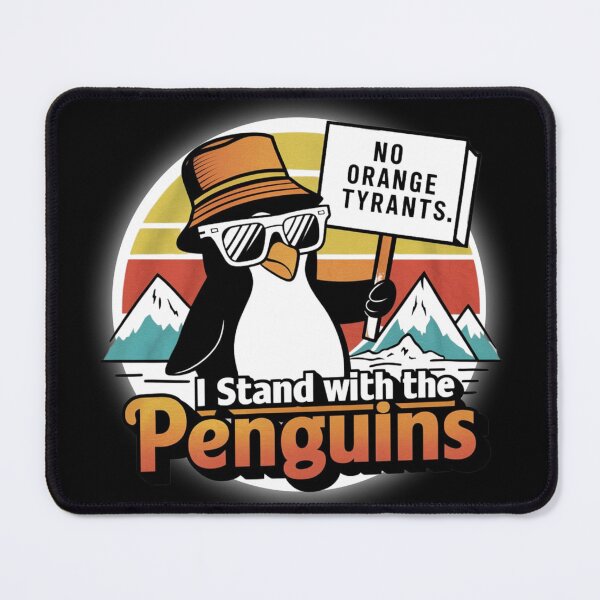 Item preview, I Stand With The Penguins Funny Design designed and sold by Maggie Mustard.
