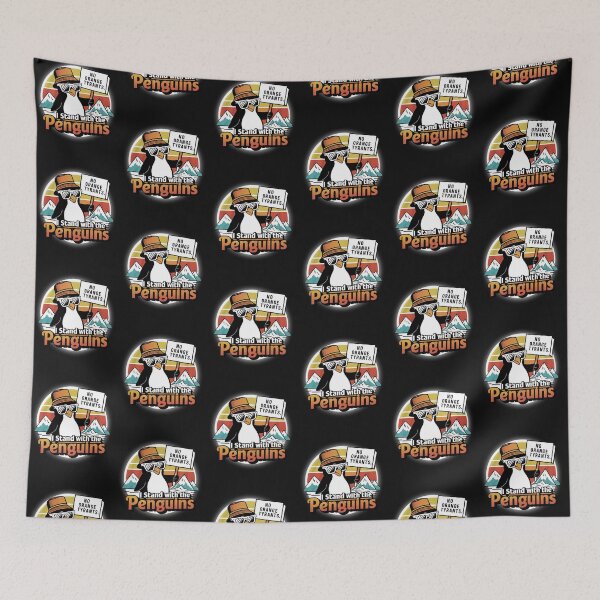 Item preview, I Stand With The Penguins Funny Design designed and sold by Maggie Mustard.