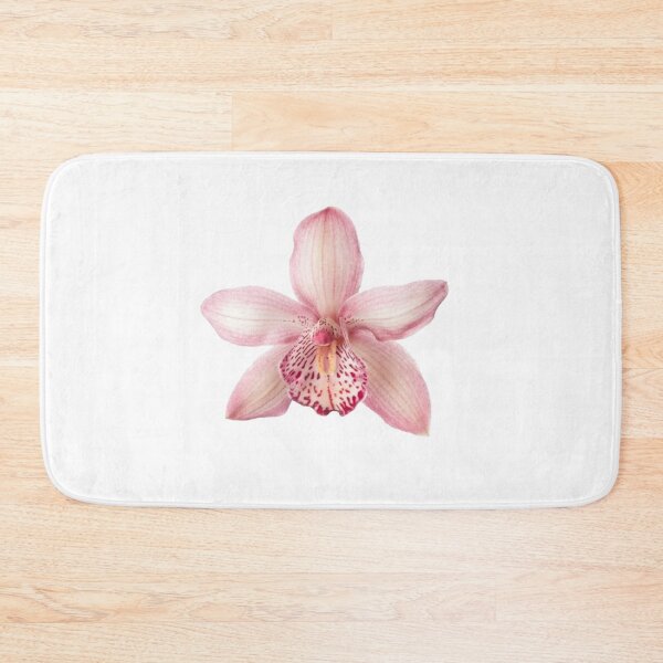 Item preview, pink orchid flower sticker designed and sold by inainart.