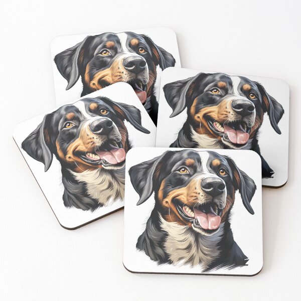 Item preview, Powerful Joy: Happy Rottweiler Portrait designed and sold by MYK-Printing.