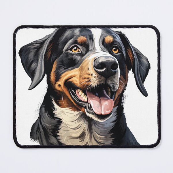 Item preview, Powerful Joy: Happy Rottweiler Portrait designed and sold by MYK-Printing.