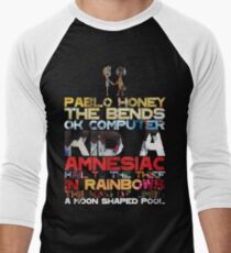 Radiohead albums Men's Baseball ¾ T-Shirt