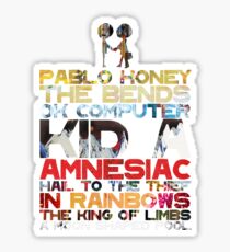 Radiohead albums Sticker
