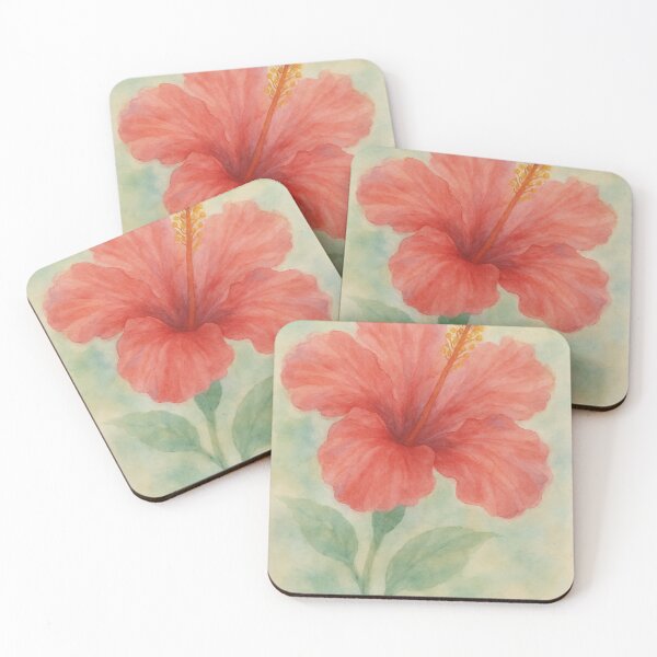 Item preview, Tropical Whisper – Hibiscus in Watercolor designed and sold by coconova.