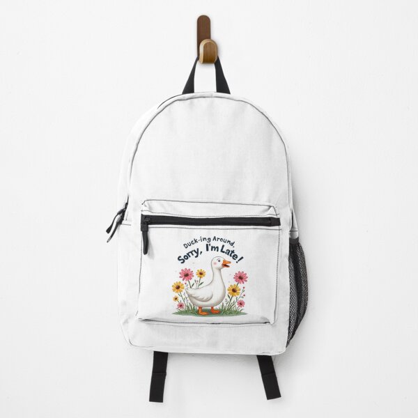 Item preview, Ducking Around, Sorry I'm Late - Funny animals, Bird-themed humor designed and sold by HEI DesignPartners.