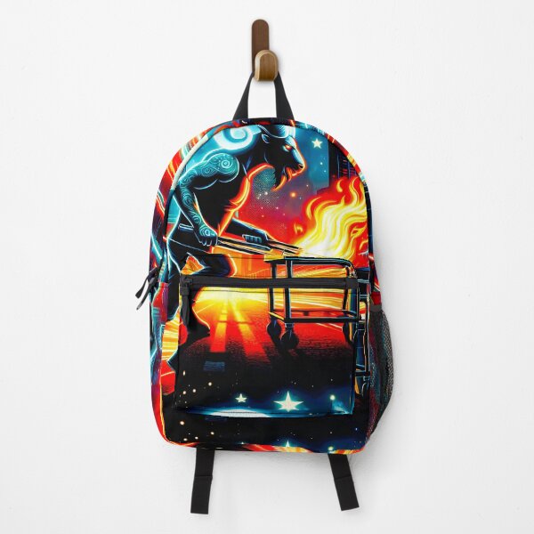 Item preview, Neon BBQ Nights: The Adventurous Aries Chef designed and sold by Fantabulous.