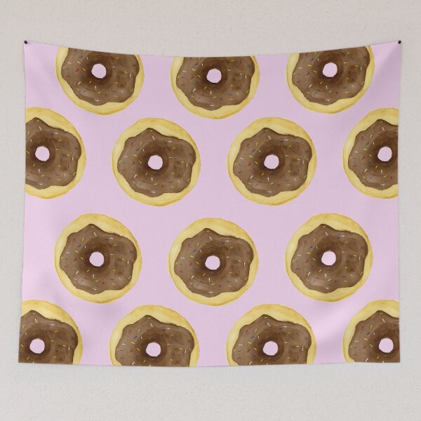 Item preview, Donut Pattern - Pink designed and sold by Gillian Maloy.