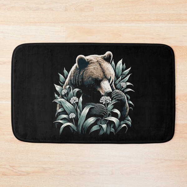 Item preview, Bear eating wild garlic gift designed and sold by Pineapple-Tree.