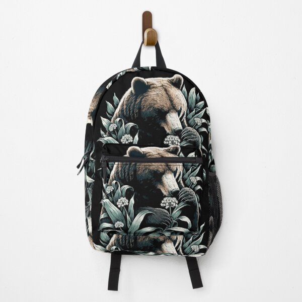 Item preview, Bear eating wild garlic gift designed and sold by Pineapple-Tree.