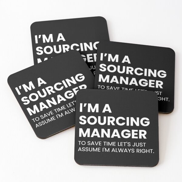 Item preview, I’m a Sourcing Manager To Save Time Let's Just Assume I'm Always Right Funny Boss designed and sold by CuteLovelyDesigns.