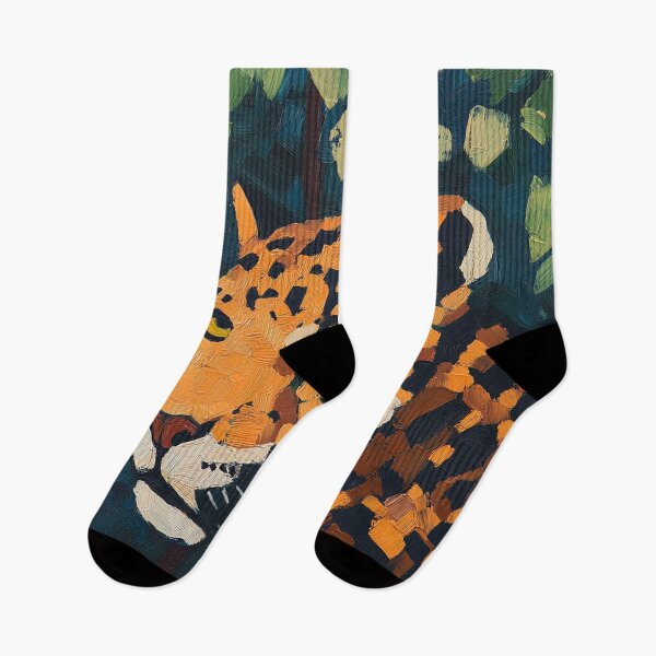 Item preview, jaguar | Post-impressionist painting style designed and sold by ComicsFactory.