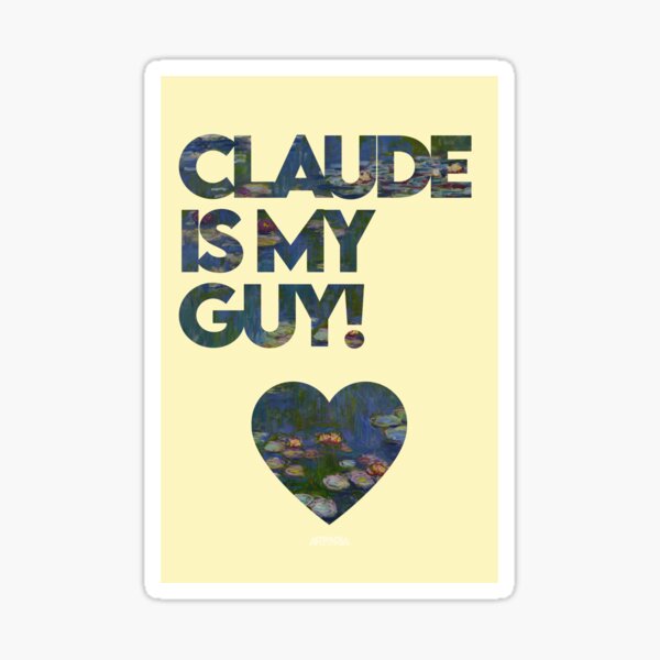 Item preview, Lettering Claude Monet Heart quote ARTORIA designed and sold by ArtoriaTV.