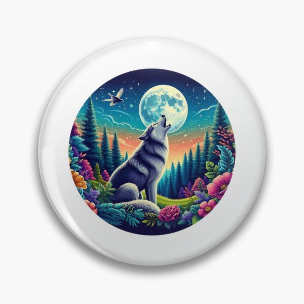 Item preview, Wolf and Moon designed and sold by Red-forever.
