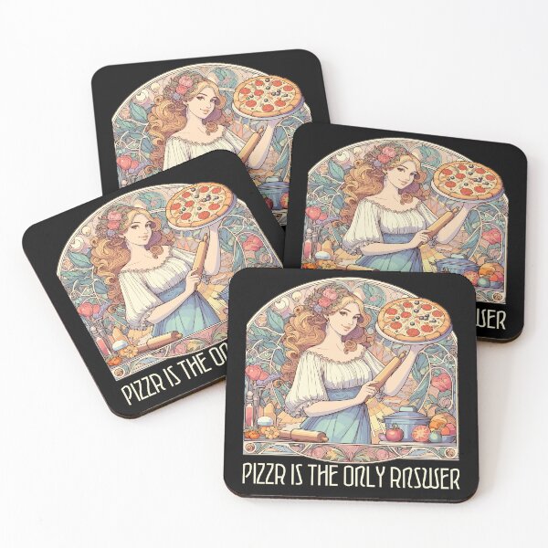 Item preview, Pizza is the only answer funny gift designed and sold by Pineapple-Tree.